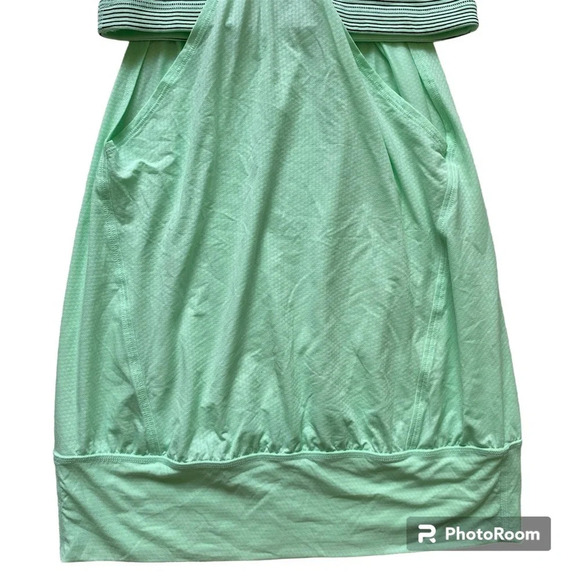 LULULEMON No  Limits Striped Mint Green Running Tank Top Size 6 - Picture 7 of 8
